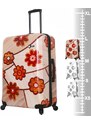 Mia Toro M1355 Ricci Wood Mozaic Flowers cestovní kufr TSA 74 cm 98-123 l