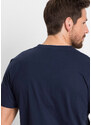 bonprix Henley tričko s potiskem Modrá
