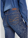 bonprix Termo strečové džíny BOOTCUT Modrá