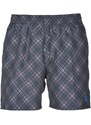 Plavecké šortky Arena Printed Check 2 Boxer Grey/Turquoise S