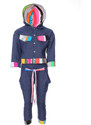Antonio Lobato Kids Dětská bunda denim MJ modrá patchwork
