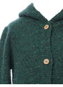 Foque Dětský svetr zelený s dlouhou kapucí