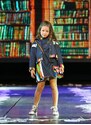 Antonio Lobato Kids Dívčí šaty Vrabčenka patchwork modrý denim