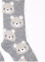Ewers Dětské termo ponožky Medvídek Šedý