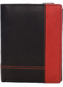 Delami Pánská kombinovaná peněženka na výšku Rhyts černá/červená