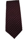 Šlajfka Hedvábná kravata (tmavě bordó) s tečkami