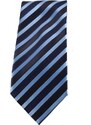 Šlajfka Modrá pruhovaná mikrovláknová kravata