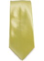 Šlajfka Žlutá jednobarevná mikrovláknová kravata