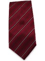 Šlajfka Červená proužkovaná mikrovláknová kravata
