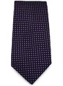 Šlajfka Fialová mikrovláknová kravata s puntíky
