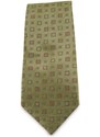 Šlajfka Zelená mikrovláknová kravata s kostičkovým vzorem