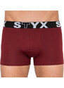 Pánské boxerky Styx sportovní guma vínové (G1060)