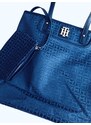 Tommy Hilfiger Tommy Hilfiger Logo Royal Blue luxusní modrá taška s kovovým logem zlaté barvy - UNI / Tmavě modrá / Tommy Hilfiger