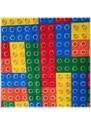 TipTrade (CZ) Dětské bavlněné ložní povlečení Stavebnicové kostky - 100% bavlna - 70 x 90 cm + 140 x 200 cm