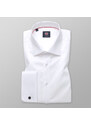 Willsoor Pánská košile Slim Fit bílé barvy s hladkým vzorem 11389