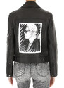 Karl Lagerfeld Kožená bunda pro ženy Ve výprodeji v Outletu, Černá, Kůže, 2024, 40 M
