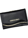 Barebag Gregorio černá lakovaná malá dámská kožená peněženka v dárkové krabičce ZLF-117