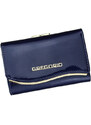 Gregorio modrá lakovaná malá dámská kožená peněženka v dárkové krabičce ZLF-117