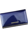 Barebag Gregorio modrá lakovaná dámská kožená peněženka v dárkové krabičce