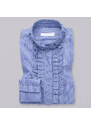 Willsoor Dámská košile s tmavě modro-bílým pruhovaným vzorem 11256