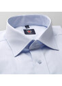 Willsoor Pánská košile Slim Fit světle modrá s hladkým vzorem 12043