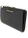 Michael Kors Peněženka Jet Set Saffiano Wristlet Black