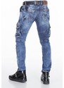 CIPO & BAXX kalhoty pánské CD383 L:34 kapsáče jeans