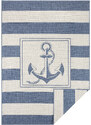 NORTHRUGS - Hanse Home koberce Kusový koberec Twin Supreme 104143 Blue/Cream – na ven i na doma - 200x290 cm