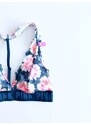 Victoria's Secret Victoria's Secret PINK Flower Multicolor stylová sportovní podprsenka Bralette s krajkou - XS / Vícebarevná / Victoria's Secret