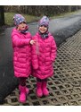 Loap (navržené v ČR, ušito v Asii) Zimní kabát Loap Indorka růžový