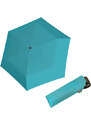 Doppler Mini Slim Carbonsteel 27 - dámský plochý skládací deštník tyrskysová