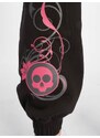 Dangerous DNGRS Skull Sweatpants Black/Pink tepláky dámské