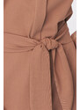 Dámské šaty Nife S133 karamelové