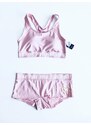 Victoria's Secret Victoria's Secret PINK Ultimate Rosegold sportovní podprsenka a kalhotky Boyshort set 2 ks - M / Rosegold / Victoria's Secret