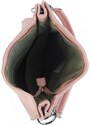BELLA BELLY Velká libovolně nositelná dámská kabelka 5381-BB růžová