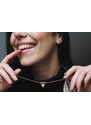 BeWooden Náušnice s dřevěným detailem Nox Earrings Triangle