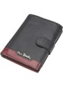 Pánská kožená peněženka Pierre Cardin TILAK37 326A RFID černá / bordová