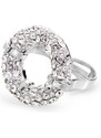 SkloBižuterie-J Stříbrný prsten round s kameny Swarovski Crystal