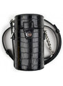 Calvin Klein černá malá kabelka Drum Cylinder Crossbody Croc