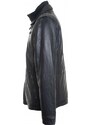 MAX Pánská kožená bunda 4065 černá
