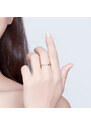 Royal Fashion prsten Tři třpytivé kameny SCR591