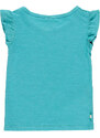 Boboli Dívčí tričko s volánky Aquarius modré Organic