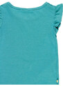 Boboli Dívčí tričko s volánky Aquarius modré Organic