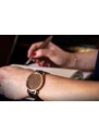 Take a shot Dřevěné hodinky Aurum Watch s řemínkem z pravé kůže