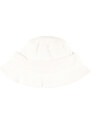 Boboli Dětský bílý klobouček Vaflové piké s elegantní stuhou