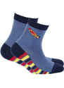 Chlapecké vzorované ponožky WOLA SKATEBOARD modré