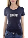 Tommy Hilfiger Dámské triko Tommy Jeans modré (navy) SCRIPT TEE