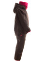 Softshellová bunda MKcool B00102 tmavě šedá žíhaná/růžová 74