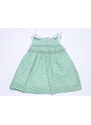 Villalobos Dívčí letní šaty s puntíky zelené Mini