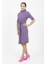 MI Zavinovací šaty reglán fialové